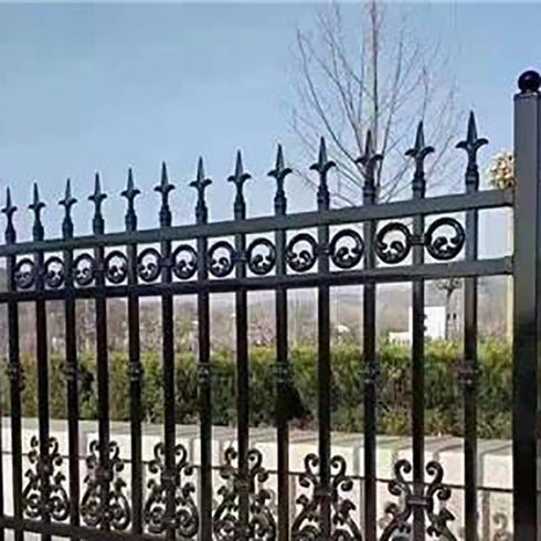 5Pcs Fence Finials,Fits 5/8"Iron Picket-Waterproof Aluminium Alloy Black Trident Spear Finial Fence Topper for Yard Garden Lawn Iron Picket Fence ...