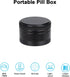 Small Pill Case Metal Pill Box - Single Waterproof Pill Container for Pocket & Purse, Travel Medicine Organizer, Portable Daily Round Pillbox Hold...