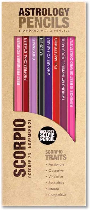 Whiskey River Astrology Pencil Set (Scorpio (October 23 - November 21))...