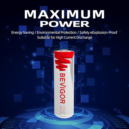 4 Pack 1.5V 3000mAh AA Lithium Batteries, Lithium Iron Batteries, Double A Batteries, High-Performance AA Batteries for Flashlight, Toys, Remote C...