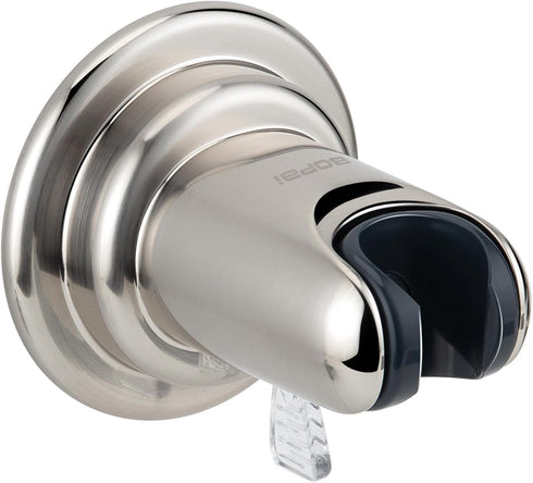 BOPai Vacuum Suction Cup Shower Head Holder, Adjustable 20 Degrees from The Wall, Brushed Nickel...