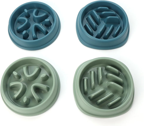 Slow Feeder Dog Bowls 2.5 Cups Dog Food Bowls, Pet Bowl Slow Eating Healthy Design Help Dog Slow Down Eating (D-Green)...