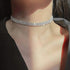 Rhinestone Chokers Silver Choker NecklaceCrystal Necklaces Sparkly Neck Jewelry Prom Accessories for Women and Girls...