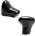 iJDMTOY 2pc Set Glossy Black Carbon Fiber Pattern Shift Knob Cover Shell Compatible with Audi 2013-2016 A4 A5 Q7, 2012-2015 A6 A7, 2013-2017 Q5, e...