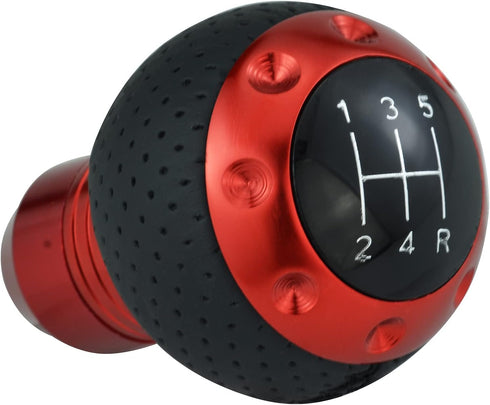 Shifter Knobs 5 Speed Gear Ball Shift Handle Car Transmission Lever Handle for Most Manual Automation Vehicles (Red)...