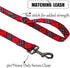 ARING PET Christmas Dog Leash, Cute Plaid Dog Leashes Matching Dog Collars, Cotton Handmade Walking Dog Leash for Small Medium Large Dogs and Cats...
