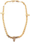 LESLIE BOULES Elegant 18K Gold-Plated Anklet with Three Hamsa Hands - Symbols of Protection and Good Luck...