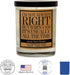 I'm Not Always Right But When I Am It's Usually All The Time, Kraft Label Scented Soy Candle, Orange, Jasmine, Rose, 10 Oz. Glass Jar Candle, Made...