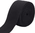BENECREAT 9.84 Yards Cotton Twill Tape Ribbon, 2 Inch Wide Black Herringbone Cotton Ribbon Soft Natural Webbing Tape Roll for DIY Craft Sewing, Ha...