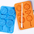 Webake Ice Cube Trays Silicone Fruit Molds, Ice Cube Fruit Popsicle Molds with Reusable Sticks, 2 Pack Giant Lollipop Mold, Fruit Shape Chocolate ...