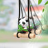 ZOSTLAND Cute Swing Ornament Car Auto Rear View Mirror Hanging Decoration Suspension Pendant Accessories Applicable to Car Truck Suv (Panda)...