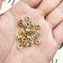 1200 Pieces 6mm Gold Disc Rondelle Spacer Beads for Bracelet Necklace DIY Crafts...
