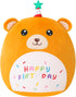 SQEQE Bear Plushie Birthday Bear Stuffed Animal Creative Bear Plush Pillow Birthday Party Home Room Decoration Doll Gift for Kids(Bear,10 Inch)...
