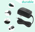 12V 2A AC Adapter 100-240V AC to DC 50-60Hz 12V DC transformer 12 Volt 2 Amps 24W Power Supply Converter with 5.5mm x 2.1mm/2.5mm Plug, for LED Li...