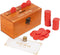 Wooden Penny Game, Coin Drop Game, Penny Coin Game Contains 50 Coins, Wooden Game Box and 1 Dice, a Fun Board Game to Interact with Family and Fri...