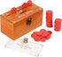 Wooden Penny Game, Coin Drop Game, Penny Coin Game Contains 50 Coins, Wooden Game Box and 1 Dice, a Fun Board Game to Interact with Family and Fri...