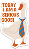 (3PCs) Today I am a Serious Goose Sticker, Funny Goose Adult Humor Decals Waterproof Vinyl Stickers for Laptop Water Bottle Tumbler Phone Case, Fu...