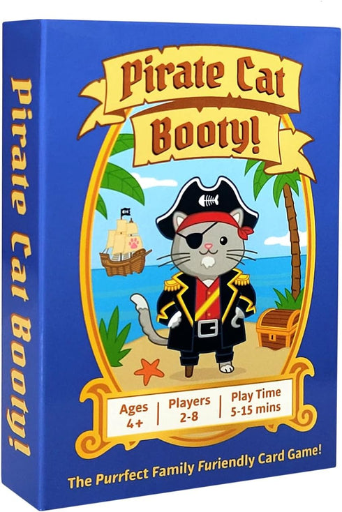 Pirate Cat Booty! A Fun Family Card Game for Kids and Adults Ages 4 and up, 2-8 Players...