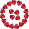 Crystal Rhinestones 50pcs AB Crystals Point Back Heart Glass Rhinestone for DIY Crafts Jewelry Making,12mm,Red...