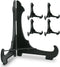 Black Plastic Easels - Locking Crossbar- Set of 5 Folding Display Stands 7 Inches High...