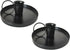 2 Pcs 4 Inch Black Iron Candle Holder for Taper Candles, Dinning,Wedding and Party Decoration (2, Black)...