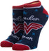 Bioworld Wonder Woman Ankle Socks 5-Pack for Women...