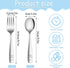 Pimoys 6 Pieces Toddler Utensils Kids Silverware Stainless Steel Toddler Forks and Spoons Set, Metal Children's Safe Flatware Kids Cutlery Set, 3 ...