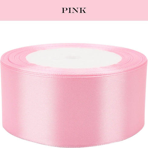 25 Yard Ribbon for Gift Wrapping Crafts Wedding Decoration Bouquets Party Arrangement (1 1/2 inch X 25 Yards, Light Pink)...