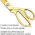 Premium Tailor Scissors,Heavy Duty Sewing Scissors Gold Titanium Coating Stainless Steel Fabric Scissors Leather Comfort Grip Shears Professional ...