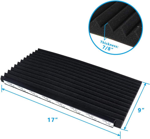 Air Jade Window Air Conditioner Side Panels, AC Side Insulated Foam Panels, 17" x 9" x 7/8", Window Insulation and Seal Kit, Pack of 2, Black...