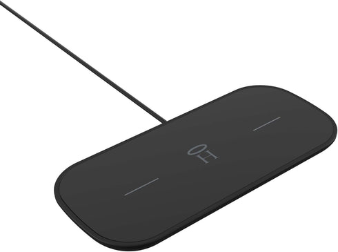 Halo Dual Wireless Charging Pad - Made for Apple Airpods, iPhone 12 Pro, 12 Pro Max, 12 Mini, iPhone 11, 11 Pro, 11 Pro Max and Samsung Other Qi-E...