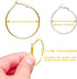 72PCS Earring Hoop Jewelry Making,URSMART Beading Hoop Earrings Finding Open Round Earring Hoops DIY Craft Supplies (30MM/40MM)...