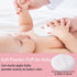 Body Powder Puff and Container, 3.15" Portable Empty Body Powder Container for Baby Women's Loose Dusting Powder, Powder Case Box with Lids for Ba...