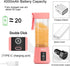 Portable Blender,Personal Size Blender Juicer Cup,Smoothies and Shakes Blender,Handheld Fruit Machine,Blender Mixer Home (pink)...