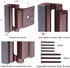 Door Lock Child Proof, Home Security Door Reinforcement Lock Withstand 800 lbs Door Latch Double Safety Security Protection for Your Home (Brown D...