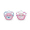 NUK Comfy Orthodontic Pacifiers, Pink Assorted, 18-36 Months, 2 Count...