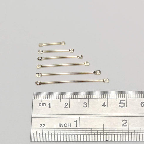 Chenkou Craft Assorted 600pcs Jewelry Making Connect Bar Earring Necklace Connector (Gold)...