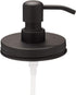 Jarmazing Products Wide Mouth Black Mason Jar Soap Dispenser Lids - One Pack - for All Wide Mouth Canning Jars...