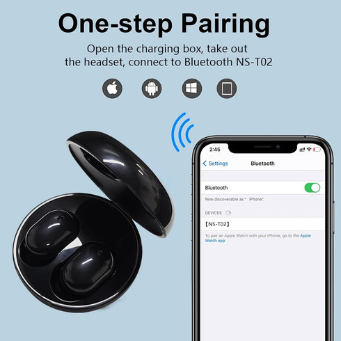 Wireless Earbuds for Kids,Bluetooth Headphones for Small Ears Women Man Adults,25hrs Playtime Built in Mic Earphones Premium Deep Bass in Ear Head...