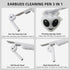 Compatible with AirPods Case Cover with Cleaner Kit, Luminous 3D Alien Case for AirPods 2nd/1st Generation, Cute Funny Anime Soft Silicone Shell P...