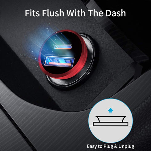 Car Charger 40W USB C Fast Charging Adapter Compatible iPhone, Type C Car Charger with Cigarette Lighter Plug, Automobile Chargers for Cell Phone,...