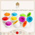 HANSGO 6PCS Matching Eggs shape sorter toy for toddlers 1-3 Educational Toy for Kids Baby Easter Toy Eggs for Boys Girls...