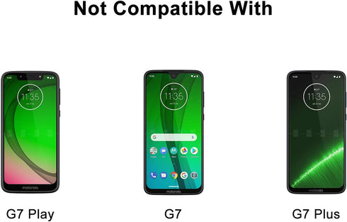 for Moto G7 Power/Moto G7 Supra/G7 Optimo Maxx Case,Shockproof Armor Drop Protection Heavy Duty Rugged Bumper Hard Plastic & Shock Absorption Rubb...