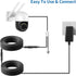 2 Pack 6FT DC Extension Cord, 5.5mm x 2.1mm Male to Female Power Cable for CCTV Security Surveillance IP Cameras, LED Lights Strip, Baby Monitor, ...
