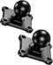 BRCOVAN 2 PCS, 1'' Ball Mount Base with Aluminum Alloy 4-Hole AMPS Square Plate & 1'' TPU Ball Adapter Compatible with RAM Mounts B Size 1 Inch Ba...