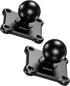 BRCOVAN 2 PCS, 1'' Ball Mount Base with Aluminum Alloy 4-Hole AMPS Square Plate & 1'' TPU Ball Adapter Compatible with RAM Mounts B Size 1 Inch Ba...