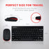 Perixx PERIDUO-712B Wireless Mini Keyboard and Mouse Set, Black, US English Layout...
