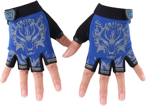 Luwint Fishing Gloves for Men and Women, Fingerless Lightweight Sun Protective Gloves Non-Slip Sport Gloves for Hunting Fishing Cycling Camping Ri...
