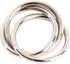 SARO LIFESTYLE Three Rings Design Napkin Ring (Set of 4), Silver...