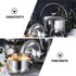 Stainless Steel Stock Pot Stockpot with Lid Soup Pot Pasta Cooking Pot for Soup Lobster Stews Cooking 20cm...